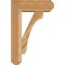 Ekena Millwork Legacy Craftsman Rough Sawn Bracket w/ Offset Brace, Western Red Cedar, 6"W x 16"D x 24"H BKT0604X16X24LEC04RWR - alternate 3
